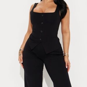 Fashion Nova Vest/Pant Set